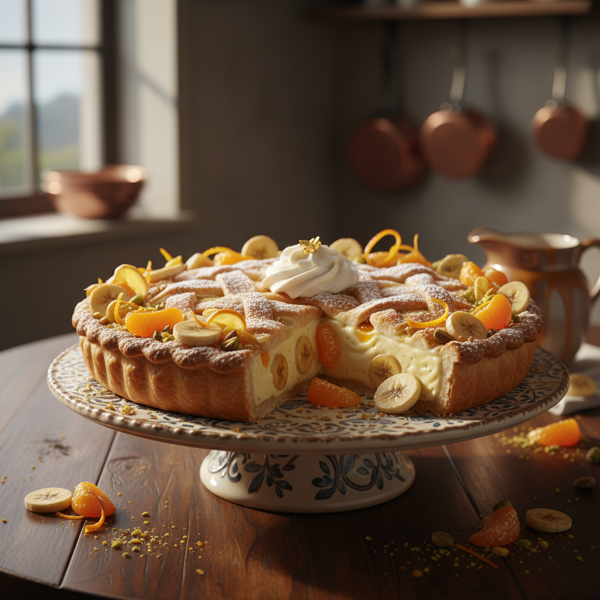 Luxurious Banana Mandarin Dream Pie recipe