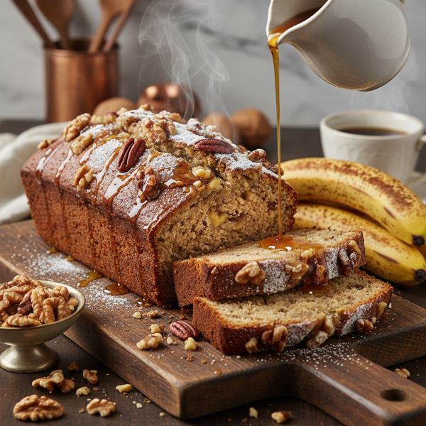 Luxurious Banana Nut Bread recipe