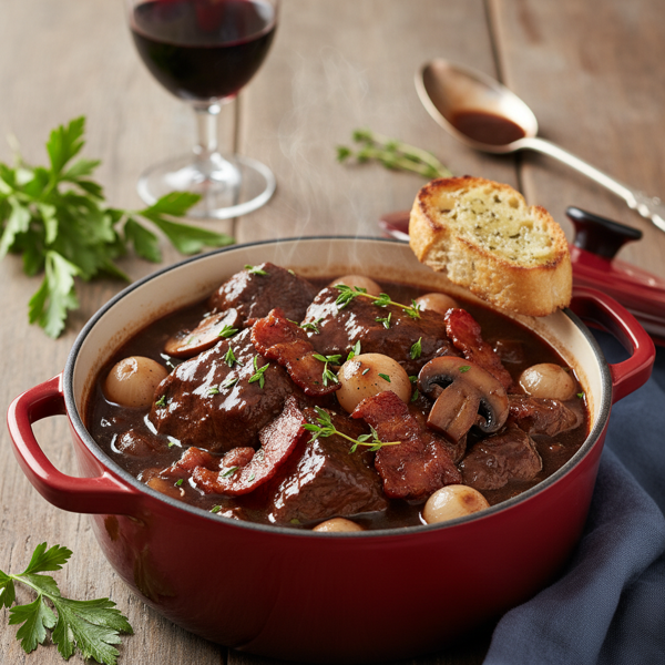 Luxurious Beef Bourguignon Delight recipe