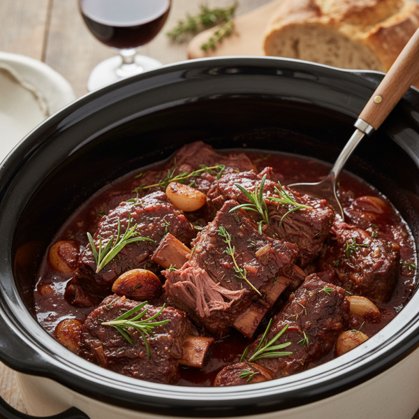 Luxurious Chianti-Braised Short Ribs in a Slow Cooker recipe