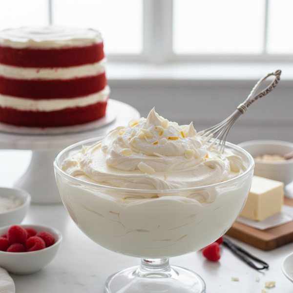 Luxurious Cream Cheese Whipped Frosting recipe