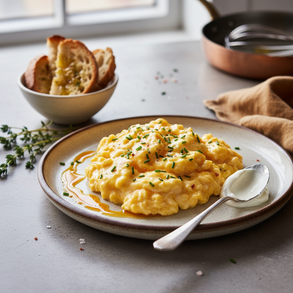 Luxurious Creamy Scrambled Eggs recipe
