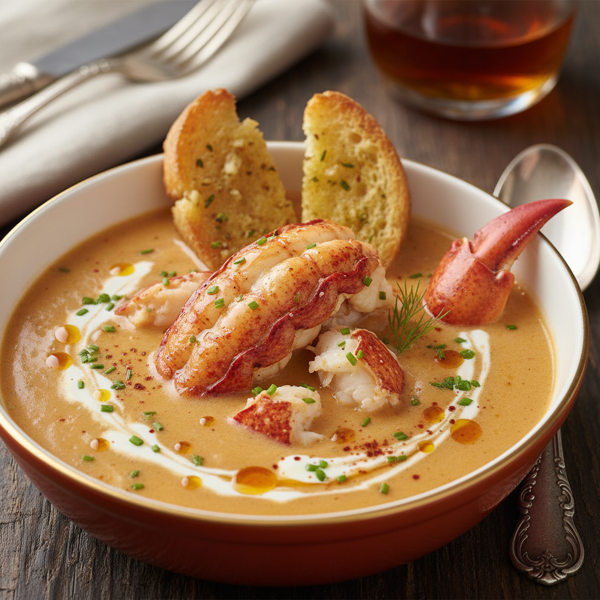 Luxurious Lobster Bisque with Bourbon recipe