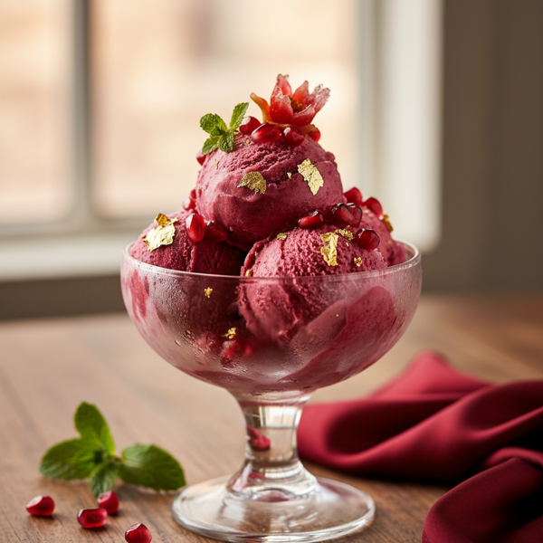 Luxurious Pomegranate Dream Gelato recipe