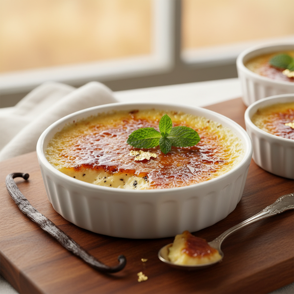 Luxurious Vanilla Bean Crème Brûlée recipe