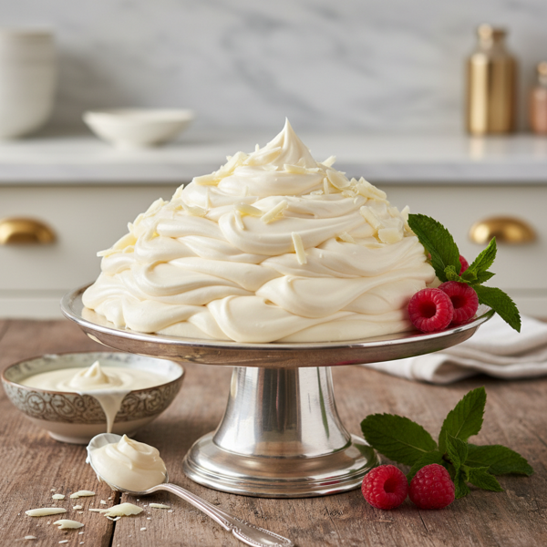 Luxurious White Chocolate Cream Frosting recipe