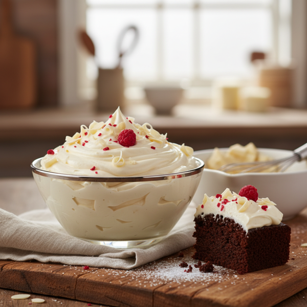 Luxurious White Chocolate Mascarpone Frosting recipe