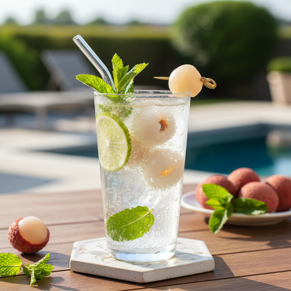 Lychee Mint Fizz recipe