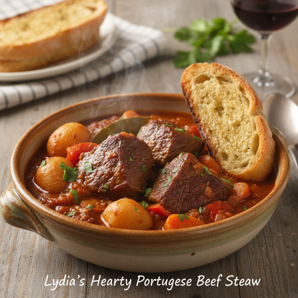 Lydia's Hearty Portuguese Beef Stew recipe
