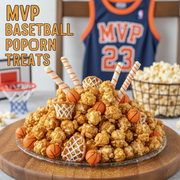 MVP Basketball Popcorn Treats recipe