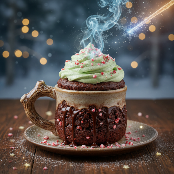 Magic Chocolate Peppermint Mug Cake recipe