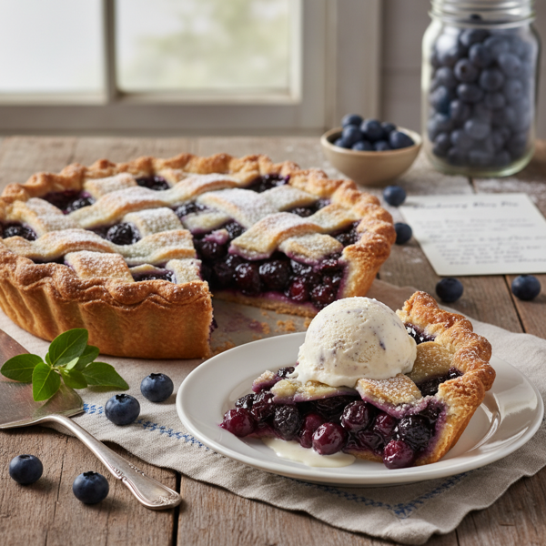 Majestic Blueberry Bliss Pie recipe