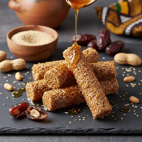 Malian Honey-Sesame Energy Sticks recipe