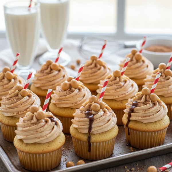 Malted Milkshake Cupcakes recipe