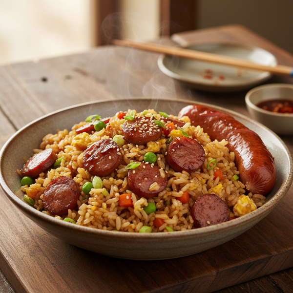 Mama Glo's Signature Sausage Fried Rice recipe