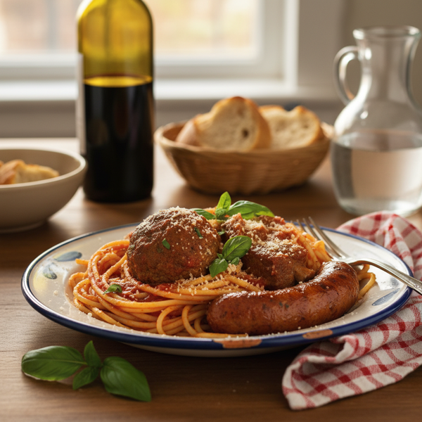 Mama Iuliucci's Sunday Spaghetti Harmony recipe