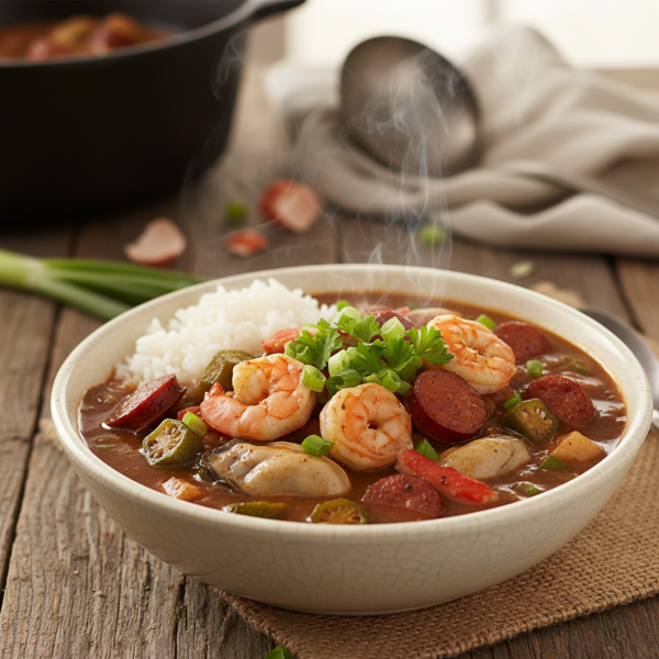 Mama's Delightful Seafood Gumbo recipe