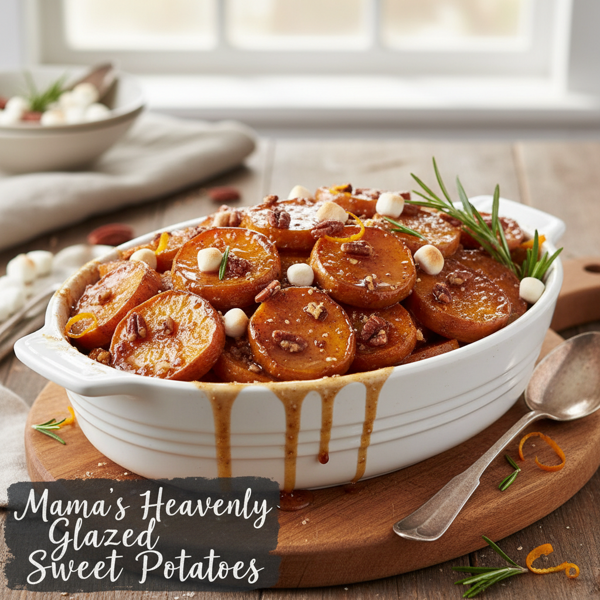 Mama's Heavenly Glazed Sweet Potatoes recipe