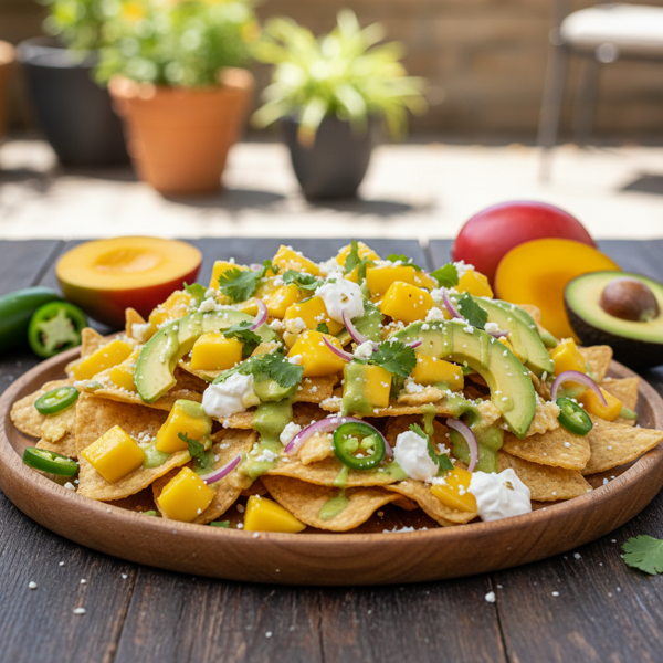 Mango Jalapeño Avocado Nachos recipe