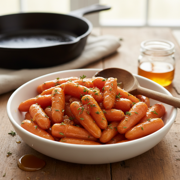 Maple-Glazed Baby Carrots with Honey recipe