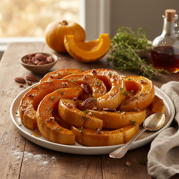 Maple-Glazed Baked Acorn Squash recipe