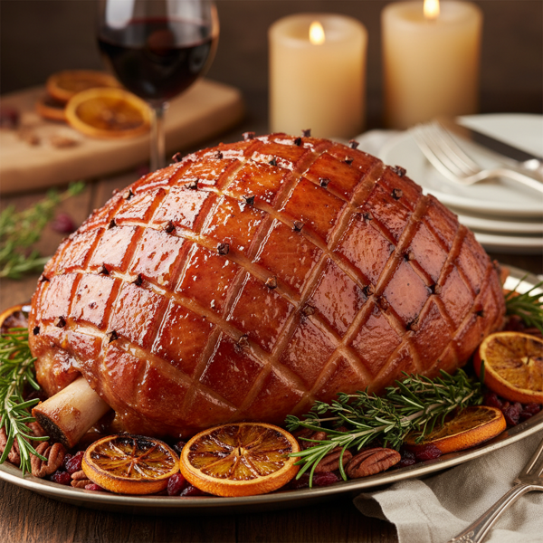 Maple-Glazed Festive Ham recipe