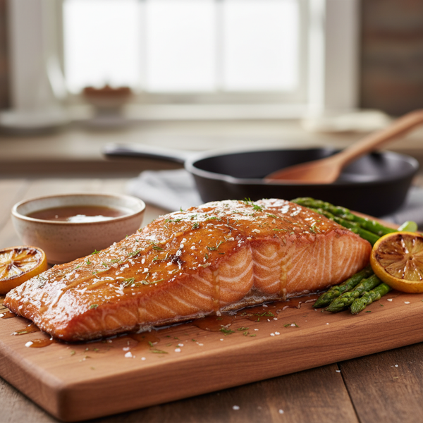 Maple-Glazed Short Smoked Salmon recipe