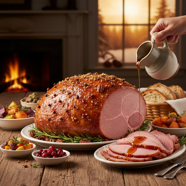 Maple-Glazed Vermont Country Ham recipe