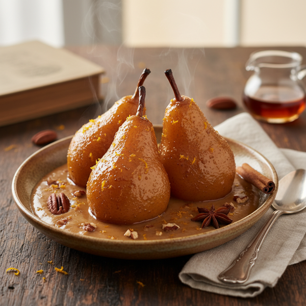 Maple-Infused Pears in a Decadent Sauce recipe