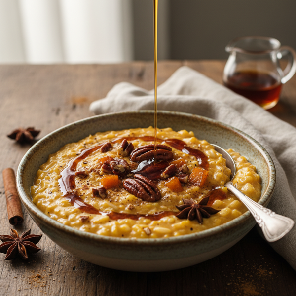 Maple-Pecan Pumpkin Rice Pudding recipe