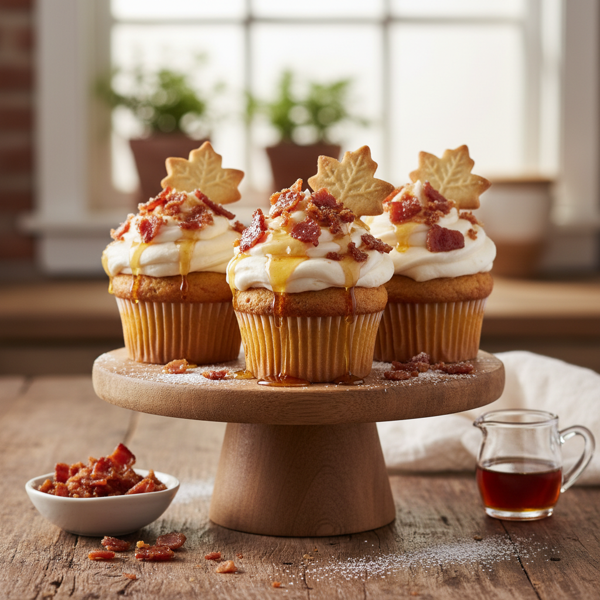 Maple Bacon Bliss Cupcakes recipe