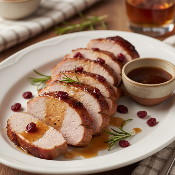Maple Bourbon Glazed Pork Tenderloin recipe