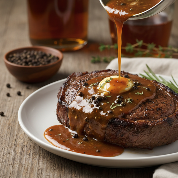 Maple Bourbon Peppercorn Sauce recipe