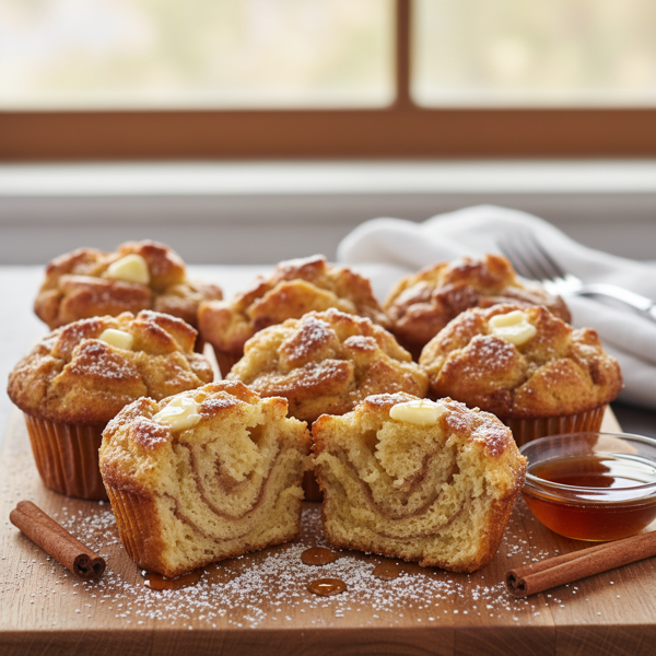 Maple Cinnamon French Toast Muffins recipe