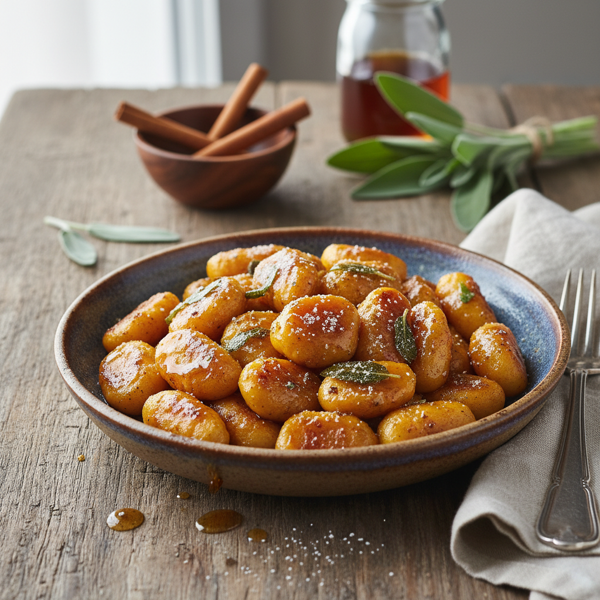Maple Cinnamon Sage Sweet Potato Gnocchi recipe