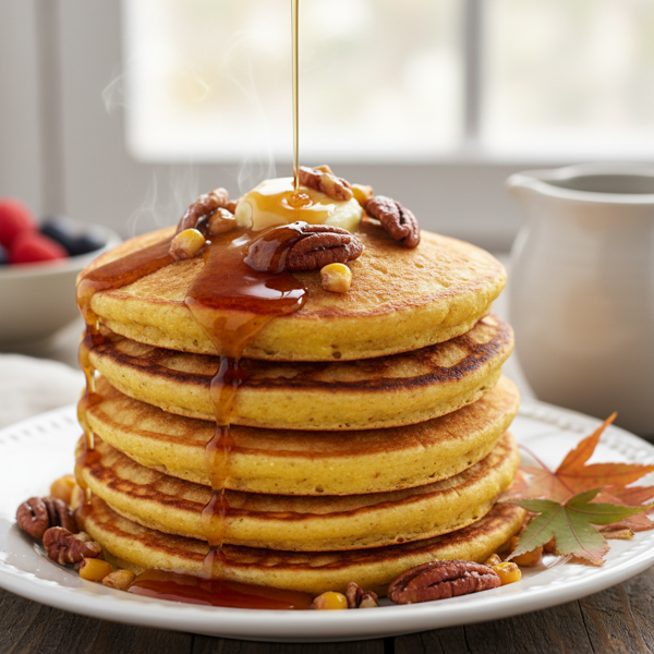 Maple Cornmeal Delight Pancakes recipe