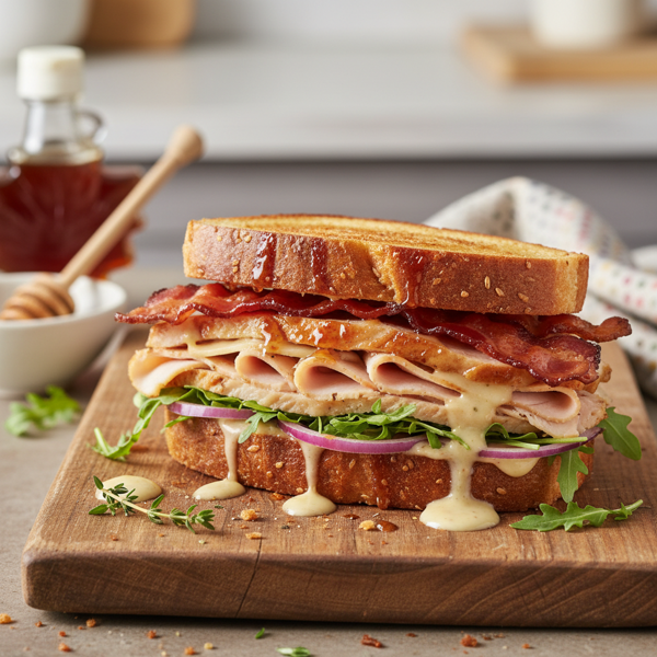 Maple Honey Turkey & Bacon Delight Sandwich recipe