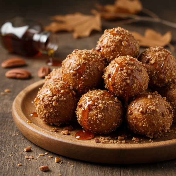 Maple Pecan Crunch Balls recipe