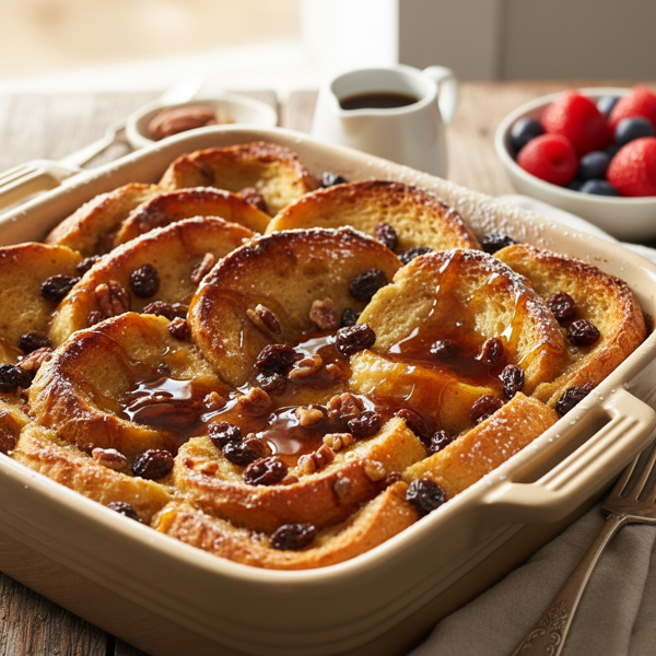 Maple Raisin French Toast Bake recipe