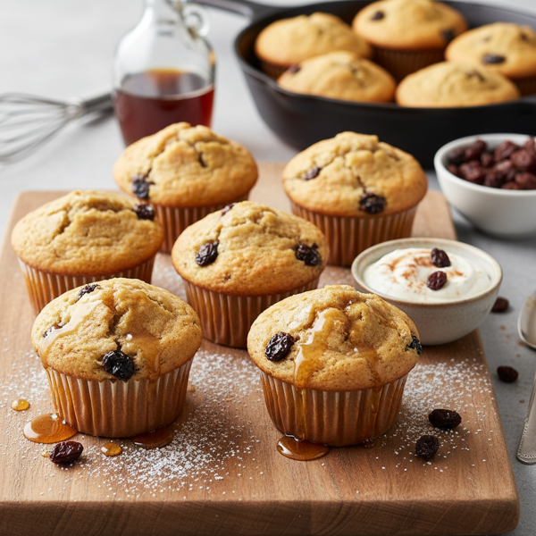 Maple Raisin Sour Cream Muffins recipe