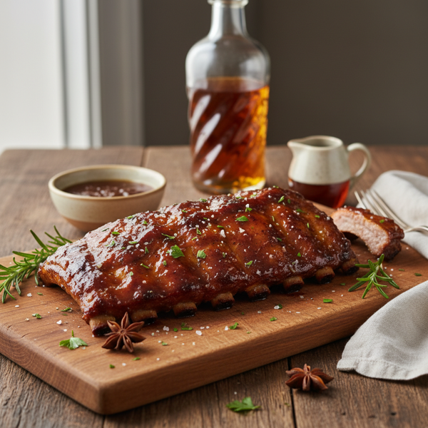 Maple Rum Glazed Ribs recipe