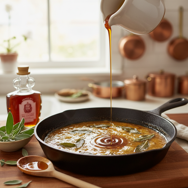 Maple Sage Infused Brown Butter Sauce recipe