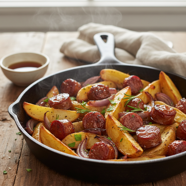 Maple Sausage and Potato Bake recipe