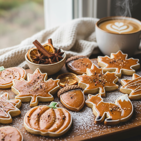 Maple Spiced Autumn Cutout Cookies recipe