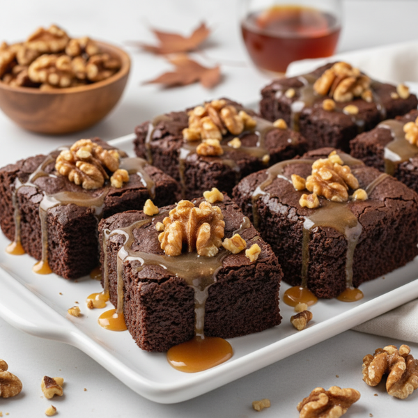 Maple Walnut Bliss Brownies recipe