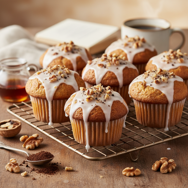 Maple Walnut Coffee Bliss Muffins recipe