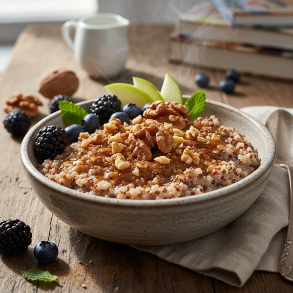 Maple Walnut Quinoa Breakfast Bowl recipe