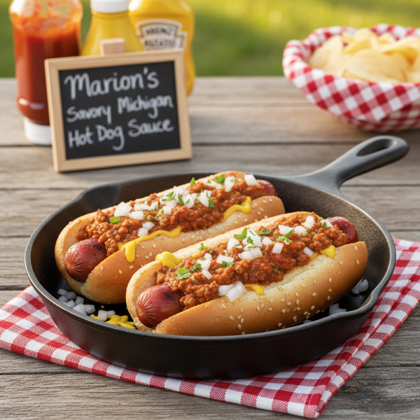 Marion's Savory Michigan Hot Dog Sauce recipe