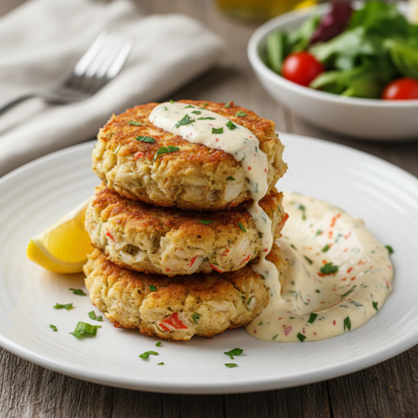 Maryland-Style Crab Cakes with a Zesty Remoulade recipe