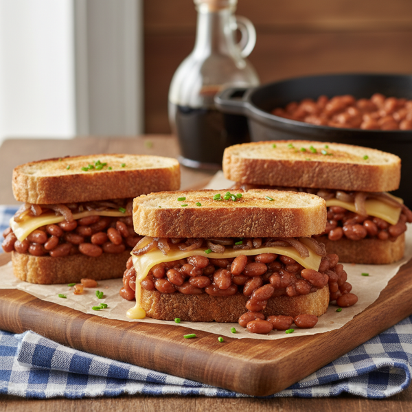 Massachusetts Baked Bean Delight Sandwiches recipe